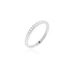 Alliance florence argent blanc oxyde de zirconium