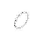 Alliance lauralee demi - tour or blanc diamant