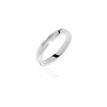 Alliance magali ruban plat or blanc