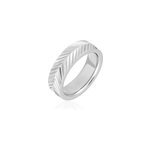 Bague acier blanc jancis