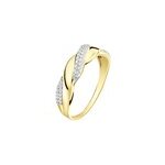 Bague adm�te or jaune diamant