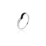 Bague aile de mouette or blanc diamant Bague aile de mouette or blanc diamant