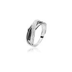 Bague aina or blanc diamant