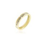 Bague andro acier bicolore