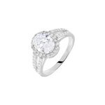 Bague arjun or blanc oxyde de zirconium Bague arjun or blanc oxyde de zirconium