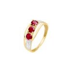 Bague aurora or jaune rubis