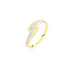 Bague blandine or bicolore diamant