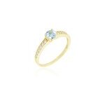 Bague carrol or jaune topaze oxyde de zirconium Bague carrol or jaune topaze oxyde de zirconium