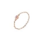 Bague chaine rio selaron argent rose oxyde de zirconium Bague chaine rio selaron argent rose oxyde de zirconium