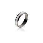 Bague christell acier blanc