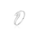 Bague clarina or blanc oxyde de zirconium Bague clarina or blanc oxyde de zirconium