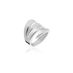 Bague cleia acier blanc