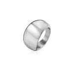 Bague cleoria acier blanc