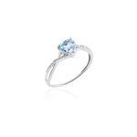 Bague clothilde or blanc topaze et oxyde de zirconium Bague clothilde or blanc topaze et oxyde de zirconium