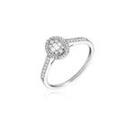 Bague collection 1986 or blanc diamant