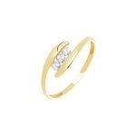 Bague delphine or jaune diamant