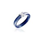 Bague edwin argent blanc cramique oxyde