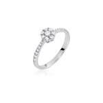 Bague firmin argent blanc oxyde de zirconium