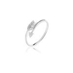 Bague fleche or blanc diamant