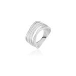 Bague giseleae or blanc diamant