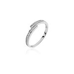 Bague iryna argent blanc oxyde de zirconium Bague iryna argent blanc oxyde de zirconium