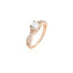 Bague karin argent rose oxyde de zirconium Bague karin argent rose oxyde de zirconium