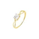 Bague karlena or jaune oxyde de zirconium