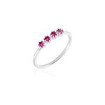 Bague karrie argent blanc oxyde de zirconium