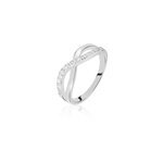 Bague kassandre argent blanc oxyde de zirconium