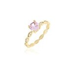 Bague kurt plaqué or jaune oxyde de zirconium Bague kurt plaqué or jaune oxyde de zirconium