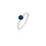 Bague lalia or blanc topaze et oxyde de zirconium Bague lalia or blanc topaze et oxyde de zirconium