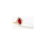 Bague lisea plaqué or jaune verre et oxyde de zirconium Bague lisea plaqué or jaune verre et oxyde de zirconium