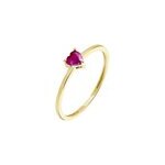 Bague lissounia or jaune rubis