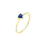 Bague lissounia or jaune saphir