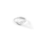 Bague lysie argent blanc oxyde de zirconium Bague lysie argent blanc oxyde de zirconium