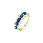 Bague margaux or jaune saphir et diamant