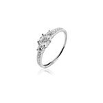Bague marie - angelina argent blanc oxyde de zirconium