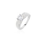 Bague marilyn argent blanc oxyde de zirconium