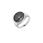 Bague maximiliano argent blanc