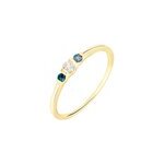 Bague mediha or jaune topaze
