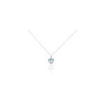 Collier meliora or blanc topaze bleu sky oxyde de zirconium