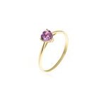 Bague miyah or jaune amthyste