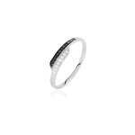 Bague nazima or blanc diamant