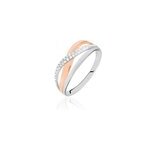 Bague nene or bicolore diamant