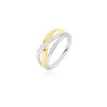 Bague nene or bicolore diamant