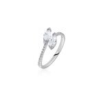 Bague nevarte argent blanc oxyde de zirconium Bague nevarte argent blanc oxyde de zirconium