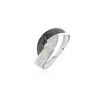 Bague oia or blanc diamant