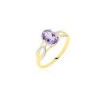 Bague or bicolore bonnie amthyste