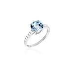 Bague or blanc terese topaze oxydes de zirconium Bague or blanc terese topaze oxydes de zirconium