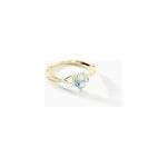 Bague or jaune clothilde topaze oxydes de zirconium Bague or jaune clothilde topaze oxydes de zirconium